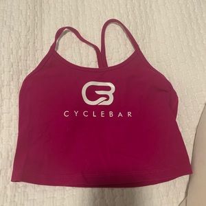 Cyclebar Cropped tank - purple beyond yoga